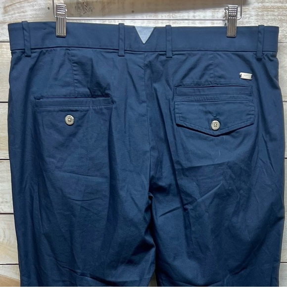 Nike Pants Men 38x30 Blue Dri Fit Straight Leg Chino Casual Workwear Office Golf - Picture 2 of 11